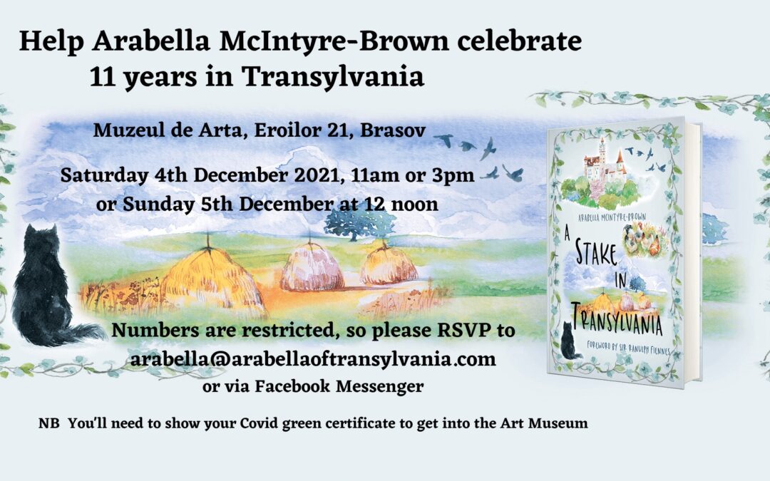 Book Launch “A Stake in Transylvania”, by Arabella McIntyre