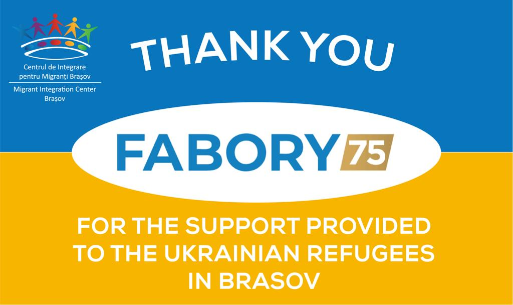 FABORY ajuta refugiatii din Brasov